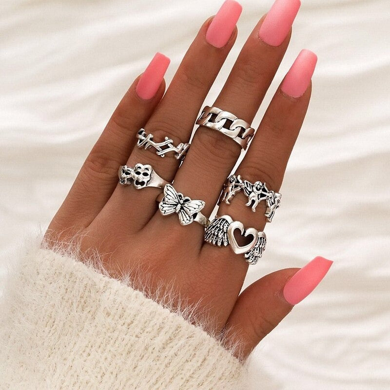 Cute Masked Ring Set