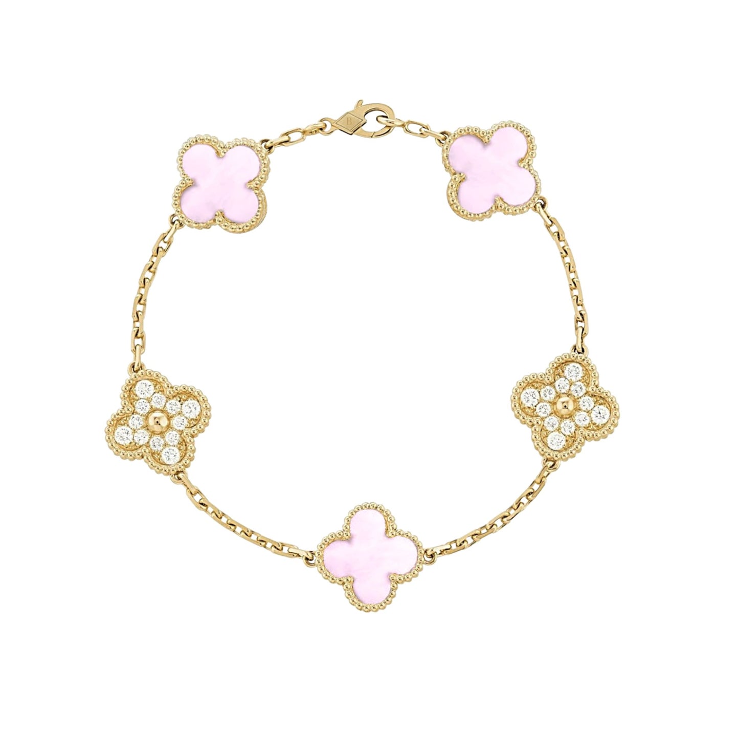 Lucky Clover 18k Gold Bracelet