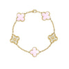 Lucky Clover 18k Gold Bracelet