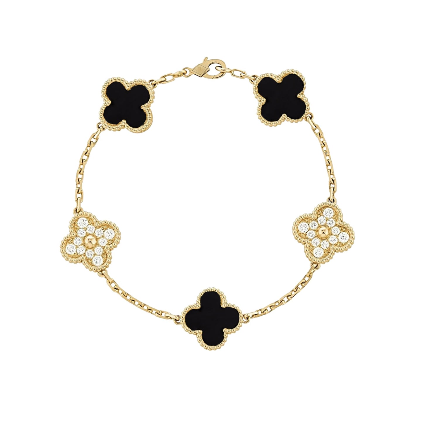 Lucky Clover 18k Gold Bracelet