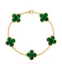 Lucky Clover 18k Gold Bracelet