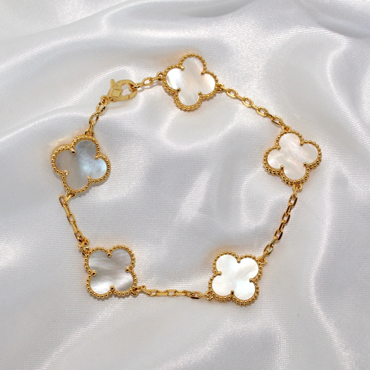 Lucky Clover 18k Gold Bracelet